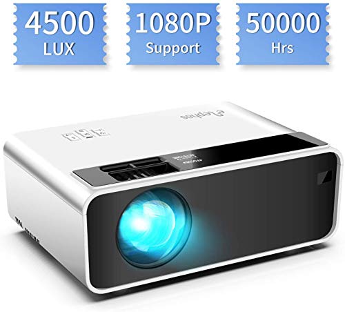 Mini proyector, ELEPHAS Video Proyector 4500 Lux Proyector de Cine en casa portátil LED de Larga duración